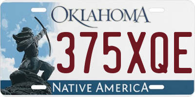 OK license plate 375XQE