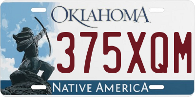 OK license plate 375XQM