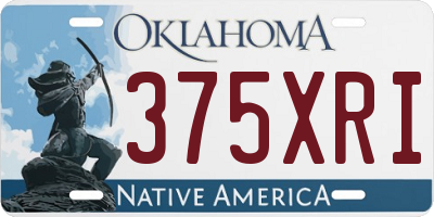OK license plate 375XRI