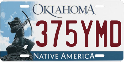 OK license plate 375YMD