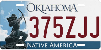 OK license plate 375ZJJ