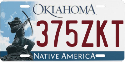 OK license plate 375ZKT