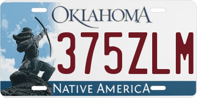 OK license plate 375ZLM