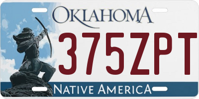 OK license plate 375ZPT