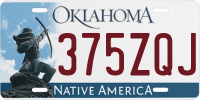 OK license plate 375ZQJ