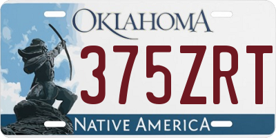 OK license plate 375ZRT