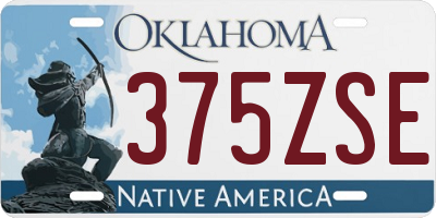 OK license plate 375ZSE