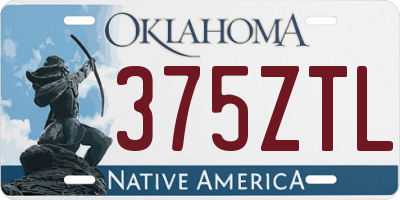 OK license plate 375ZTL