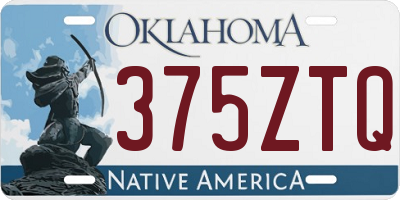 OK license plate 375ZTQ