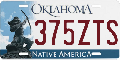 OK license plate 375ZTS