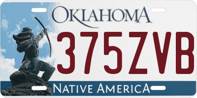 OK license plate 375ZVB