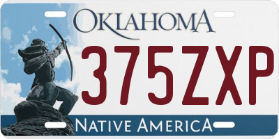 OK license plate 375ZXP