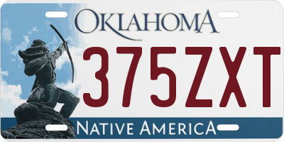 OK license plate 375ZXT