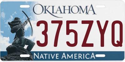 OK license plate 375ZYQ