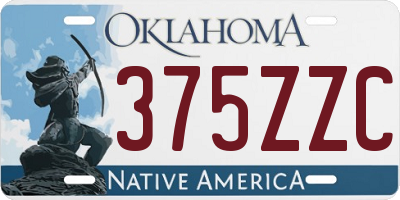 OK license plate 375ZZC