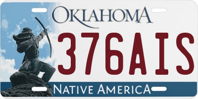 OK license plate 376AIS