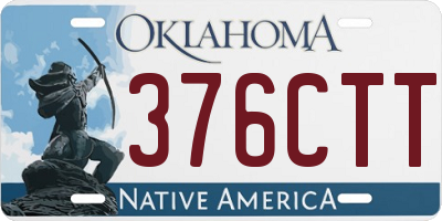 OK license plate 376CTT