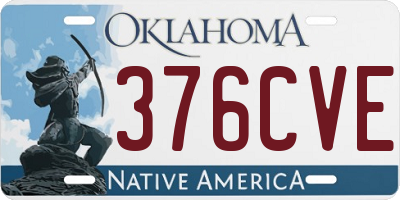 OK license plate 376CVE
