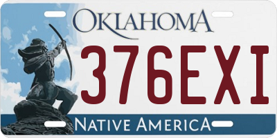 OK license plate 376EXI