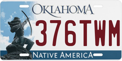 OK license plate 376TWM