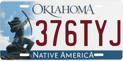 OK license plate 376TYJ