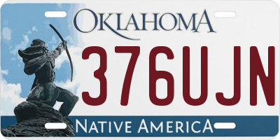 OK license plate 376UJN