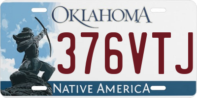 OK license plate 376VTJ