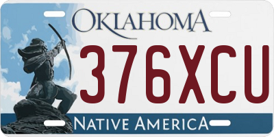 OK license plate 376XCU