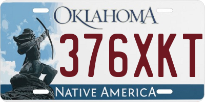 OK license plate 376XKT