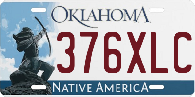 OK license plate 376XLC