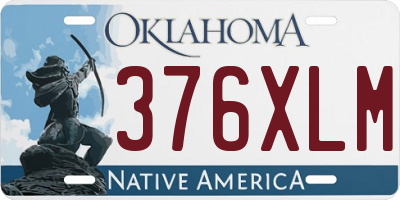 OK license plate 376XLM