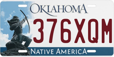 OK license plate 376XQM