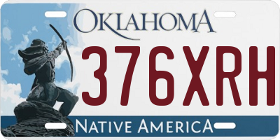 OK license plate 376XRH