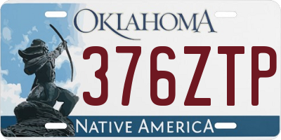 OK license plate 376ZTP