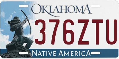 OK license plate 376ZTU