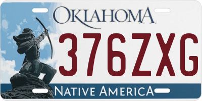 OK license plate 376ZXG