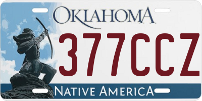 OK license plate 377CCZ