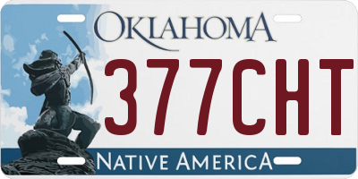 OK license plate 377CHT