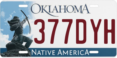 OK license plate 377DYH