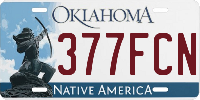 OK license plate 377FCN