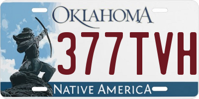 OK license plate 377TVH
