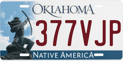 OK license plate 377VJP
