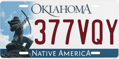 OK license plate 377VQY
