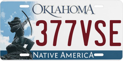 OK license plate 377VSE