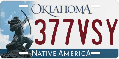 OK license plate 377VSY