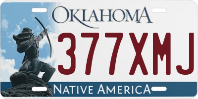 OK license plate 377XMJ