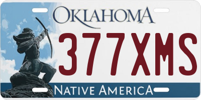 OK license plate 377XMS