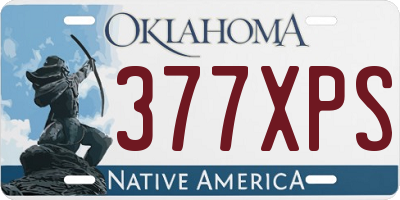 OK license plate 377XPS