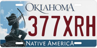 OK license plate 377XRH