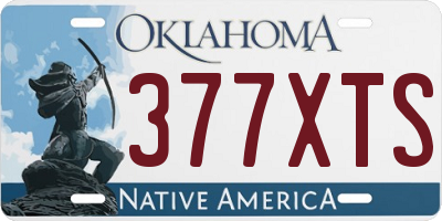 OK license plate 377XTS